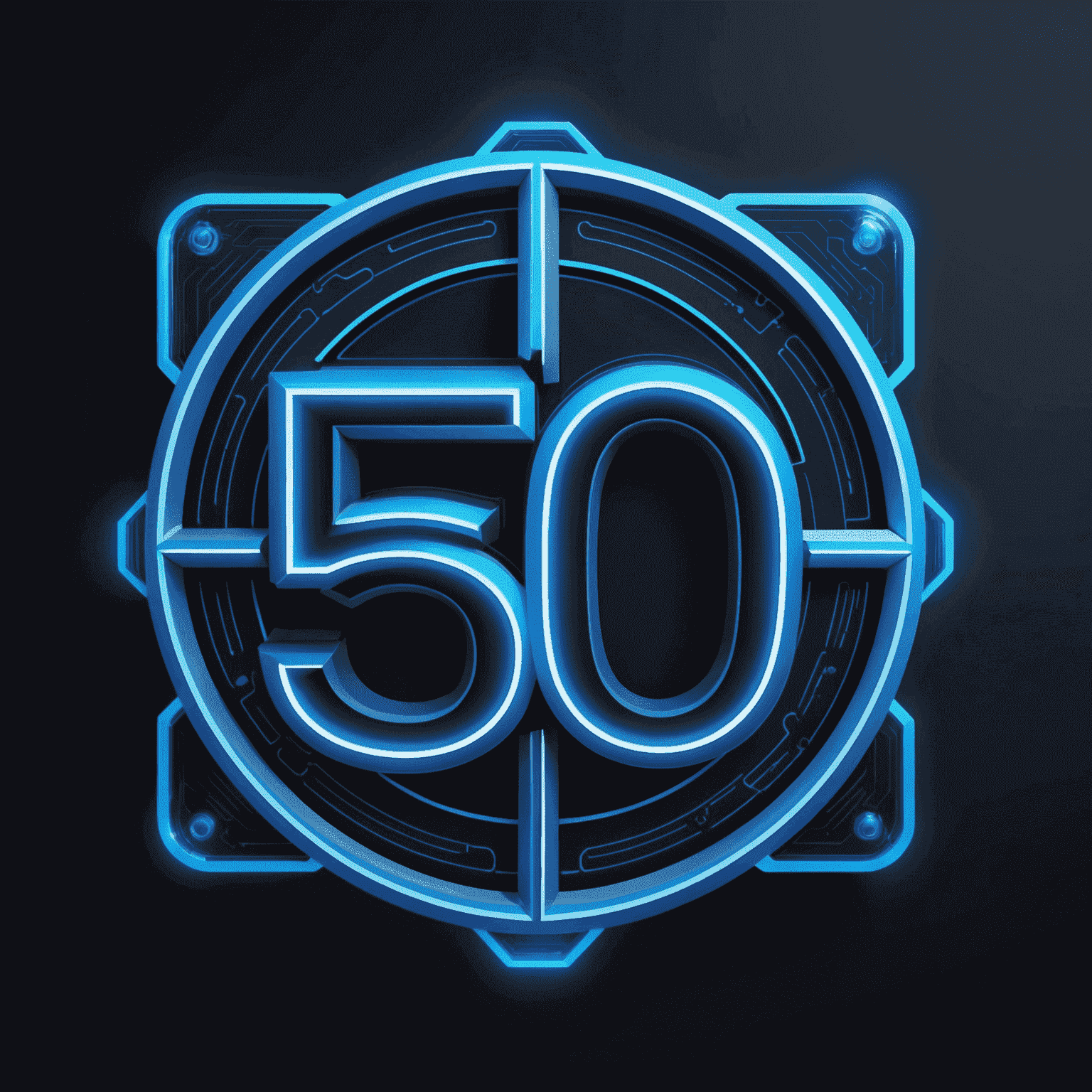 mobil-5g logo with futuristic design and neon blue accents